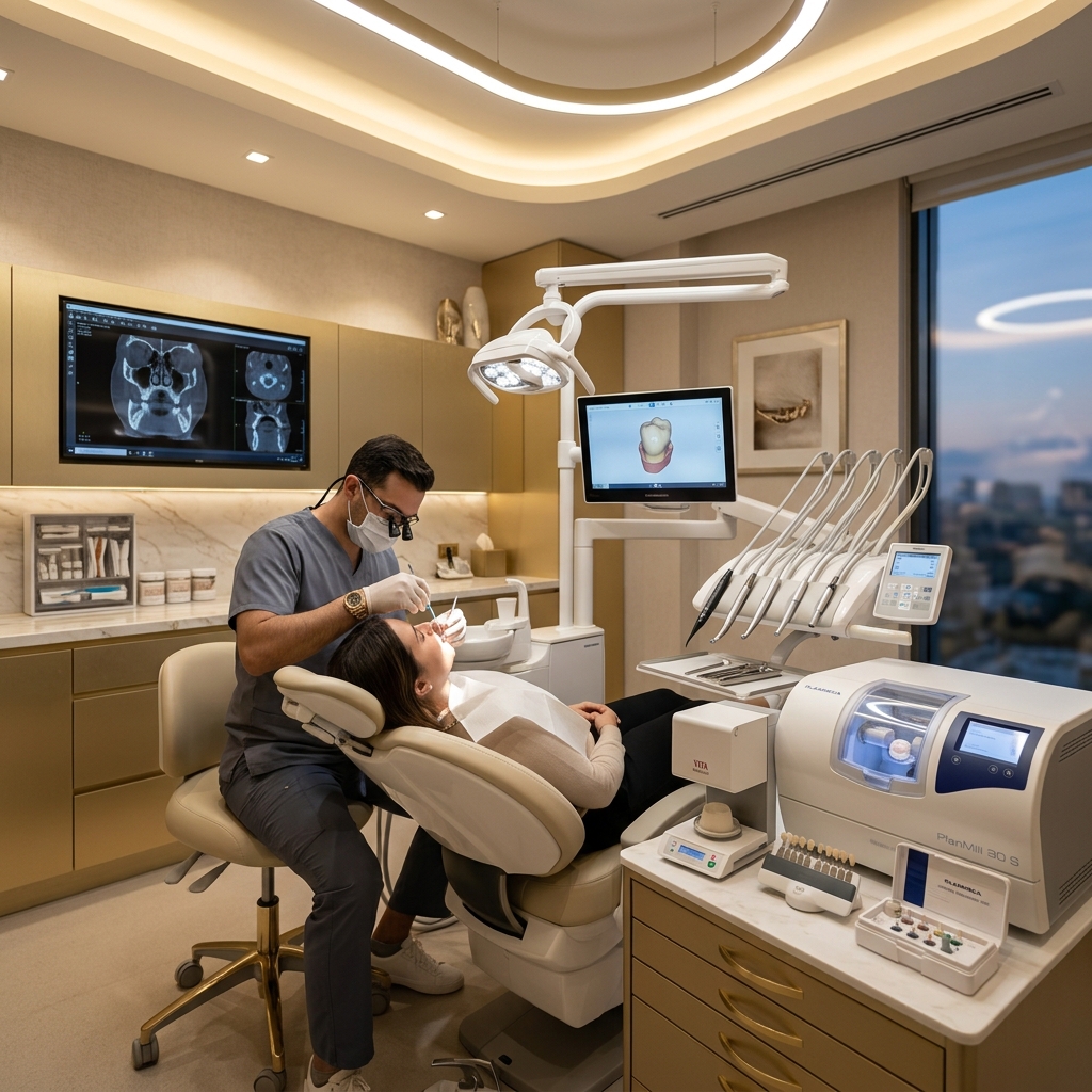 Full mouth dental rehabilitation treatment showing comprehensive dental reconstruction